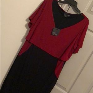 Never worn ASOS Curve layered body con dress
